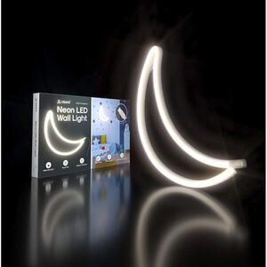 NEW! Warm White Moon Neon Sign LED Wall Decor Lamp Girls USB